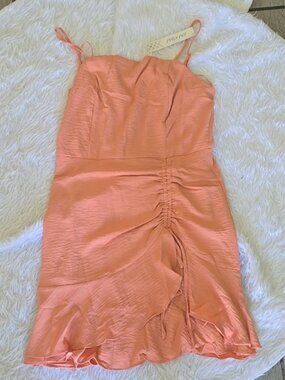 She + Sky Dusty Rose Cowl‎ Neck Midi Dress